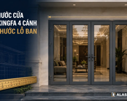 Kích Thước Cửa Nhôm Xingfa 4 Cánh Theo Thước Lỗ Ban