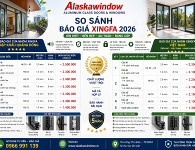 Cập Nhật Giá Cửa Nhôm Xingfa Tháng 5/2026