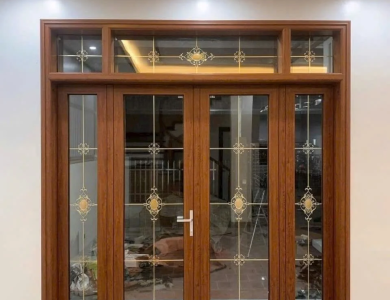 Cửa nhôm màu vân gỗ tại TP Hồ Chí Minh – Thi công lắp đặt hoàn thiện