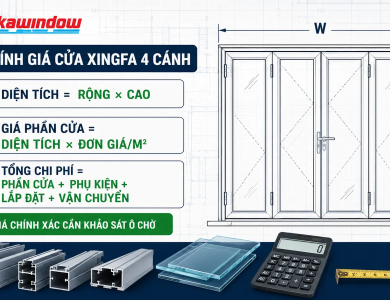 Cửa Nhôm Xingfa 4 Cánh Giá Bao Nhiêu Năm 2026?