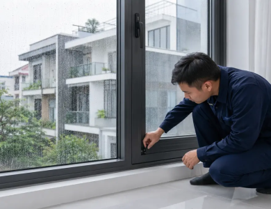 Cửa nhôm Xingfa bị thấm nước