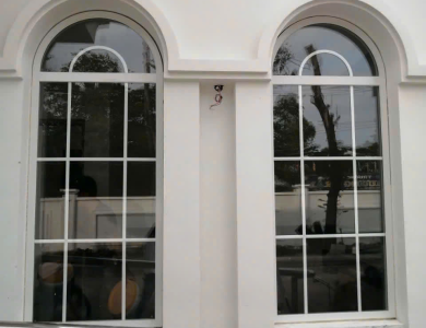 Cửa Nhôm Xingfa Màu Trắng Kính Hộp-Công Trình Tỉnh Ủy Cà Mau
