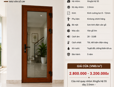 Nhôm Xingfa Màu Vân Gỗ: Ưu Điểm, Phối Màu 2026