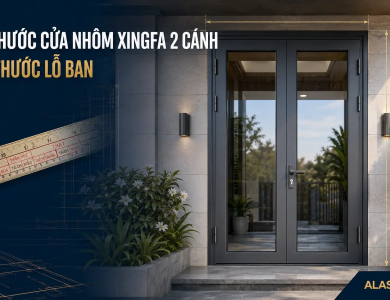 Kích Thước Cửa Nhôm Xingfa 2 Cánh Theo Thước Lỗ Ban