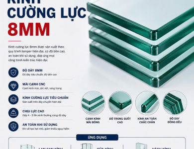 Kính Cường Lực 8mm, 10mm, 12mm: Báo Giá 2026