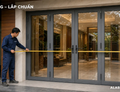 Kích Thước Cửa Nhôm Xingfa 4 Cánh Theo Thước Lỗ Ban