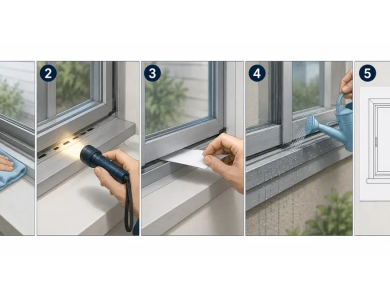 Cửa nhôm Xingfa bị thấm nước