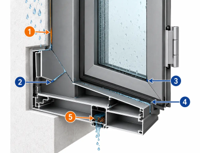 Cửa nhôm Xingfa bị thấm nước