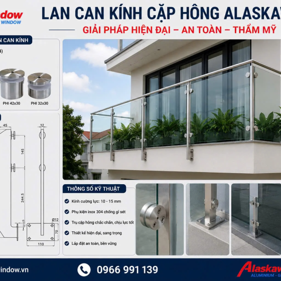 Lan Can Kính Cường Lực