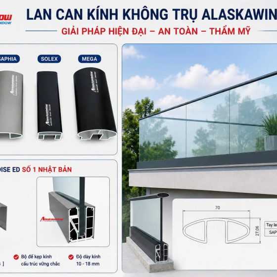 Lan Can Kính Cường Lực