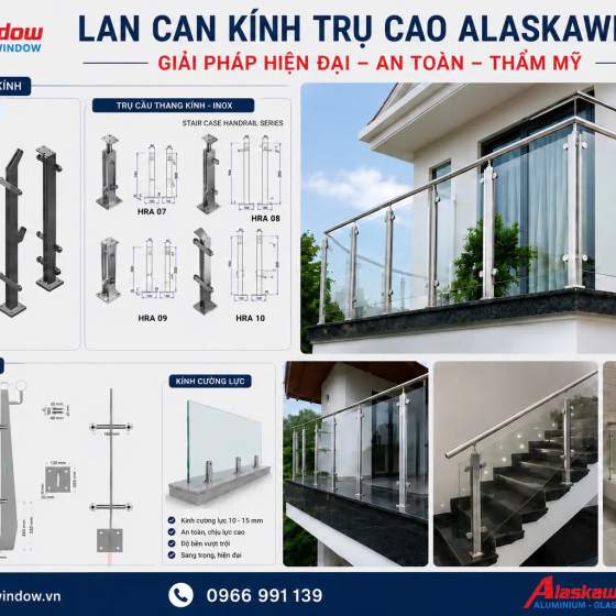 Lan Can Kính Cường Lực