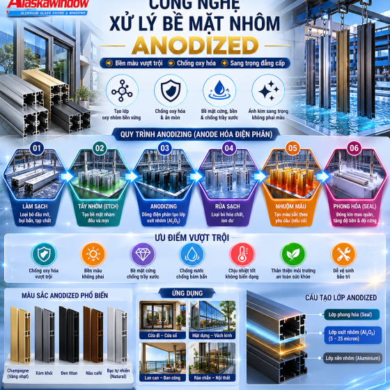 Cửa Đi Lùa Anode 1–4 Cánh: Giá & Cách Chọn