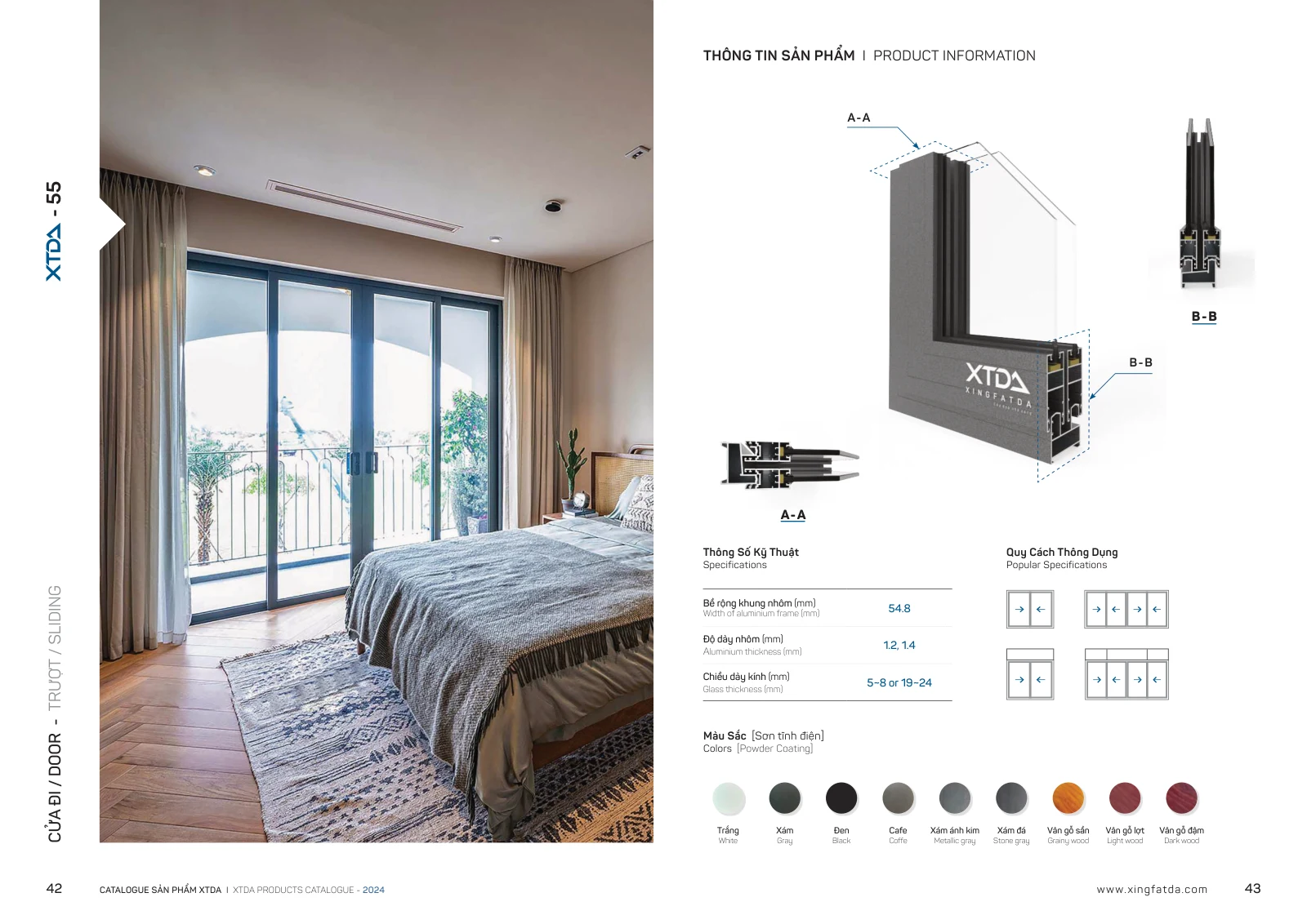 Catalogue XTDA 2024 – trang PDF 22, trang in 42–43