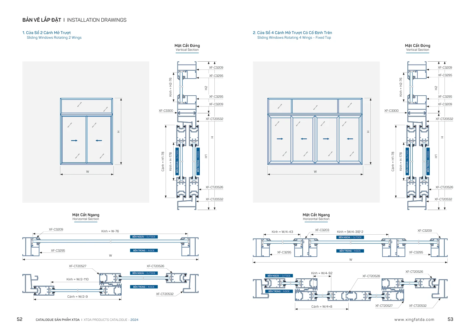 Catalogue XTDA 2024 – trang PDF 27, trang in 52–53