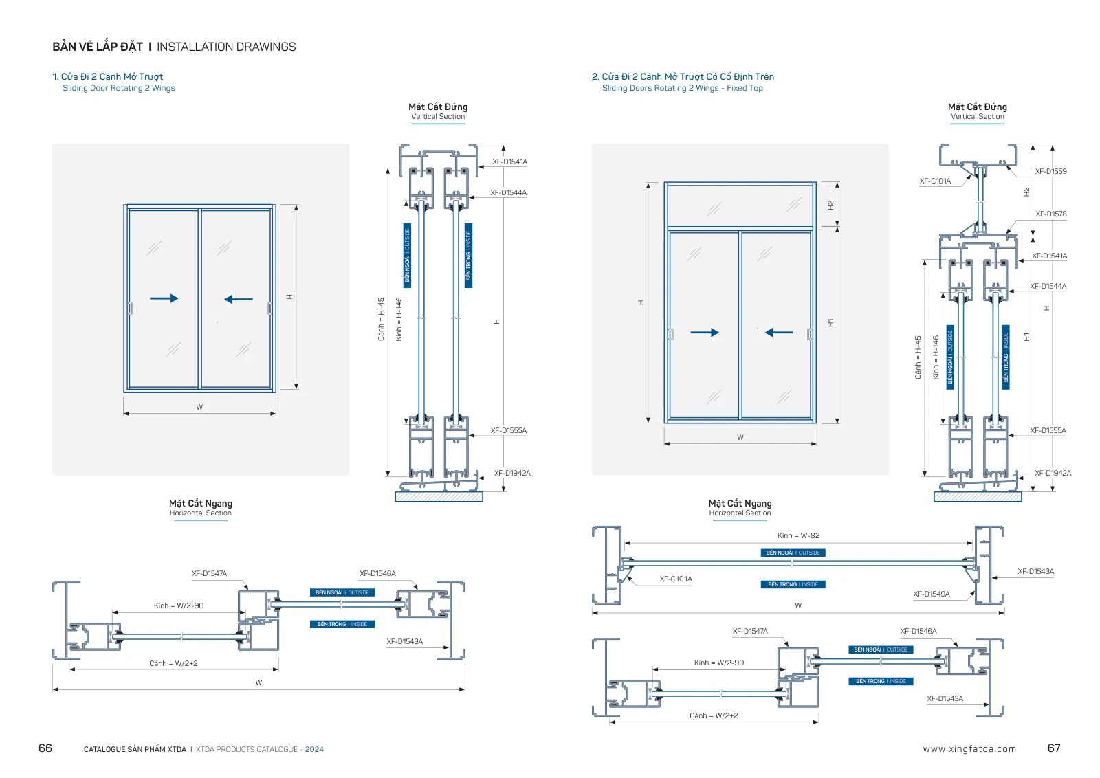 Catalogue XTDA 2024 – trang PDF 34, trang in 66–67