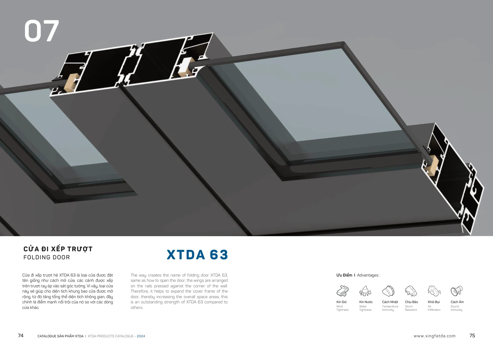 Catalogue XTDA 2024 – trang PDF 38, trang in 74–75
