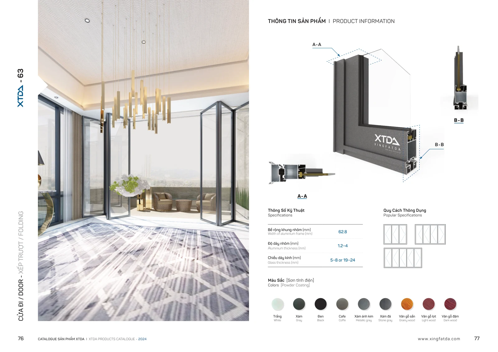 Catalogue XTDA 2024 – trang PDF 39, trang in 76–77