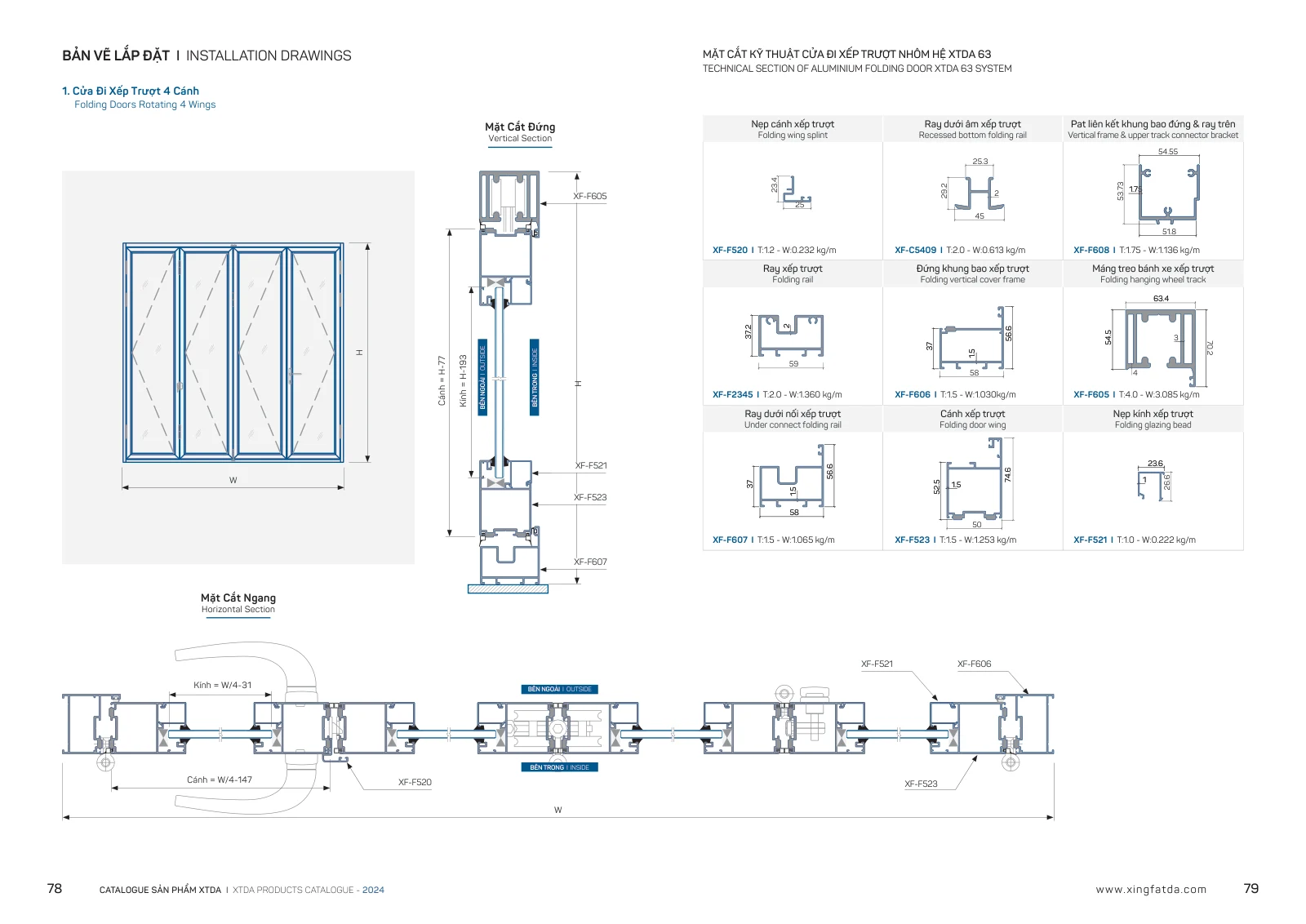 Catalogue XTDA 2024 – trang PDF 40, trang in 78–79