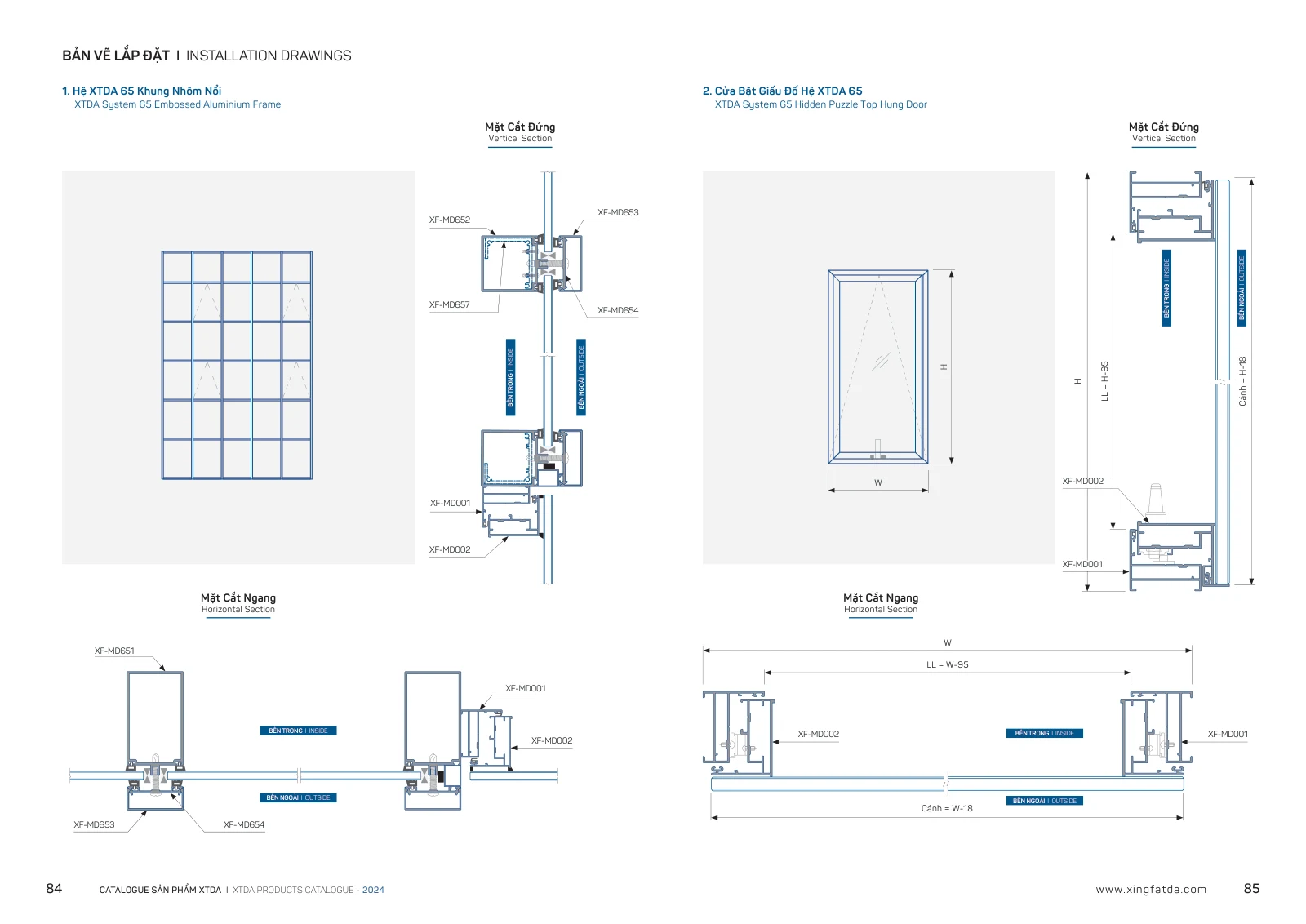 Catalogue XTDA 2024 – trang PDF 43, trang in 84–85
