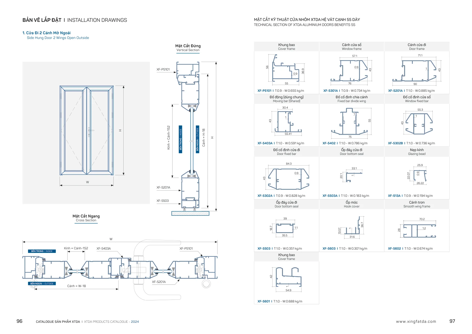 Catalogue XTDA 2024 – trang PDF 49, trang in 96–97
