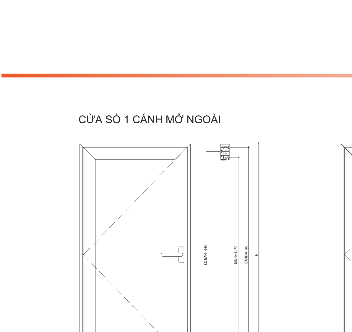 Catalogue Xingfa Anodized-ED – Cửa sổ mở quay
