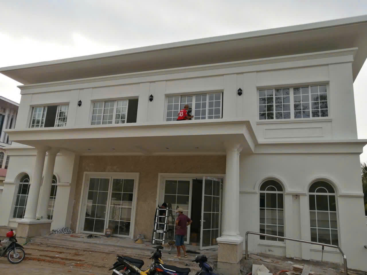 Cửa Nhôm Xingfa Màu Trắng Kính Hộp