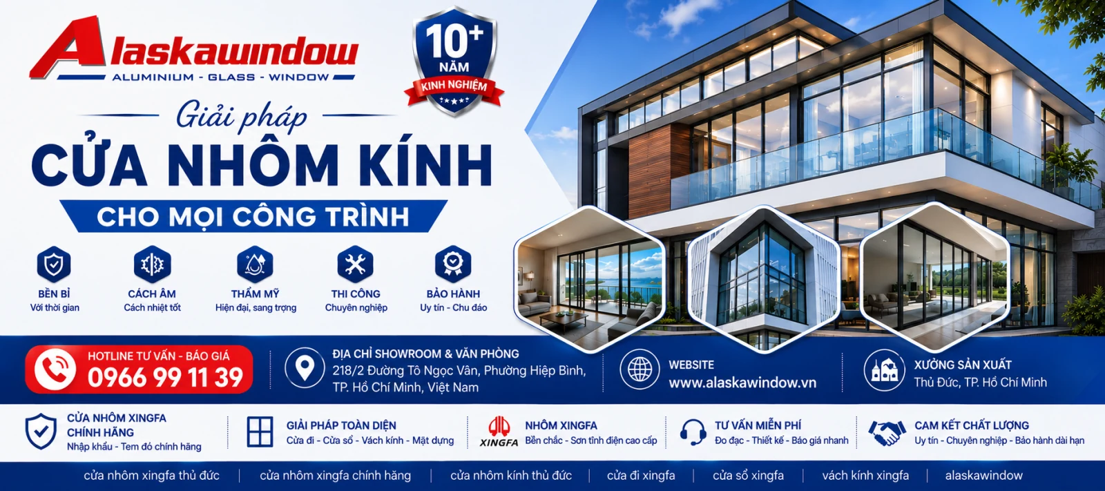 3 đơn vị cung cấp phụ kiện cửa nhôm kính uy tín tại Thủ Đức