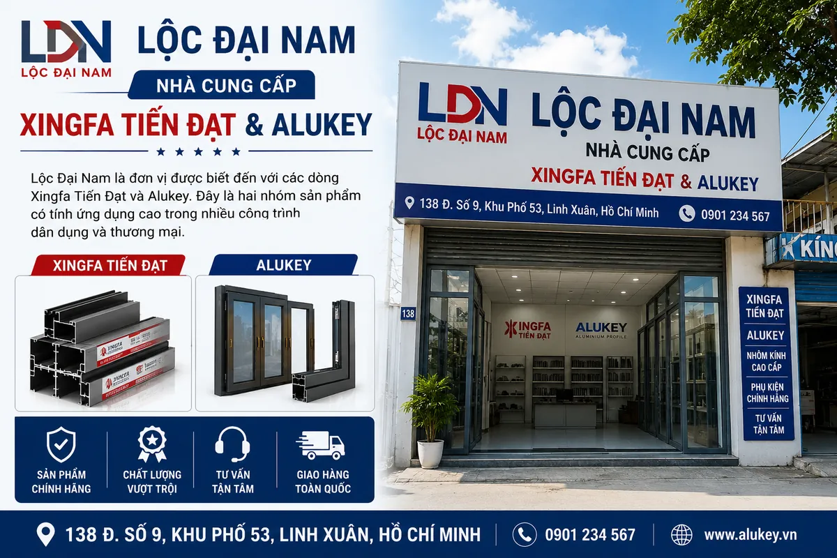 Lộc Đại Nam – Nhà Cung Cấp Xingfa Tiến Đạt Và Alukey
