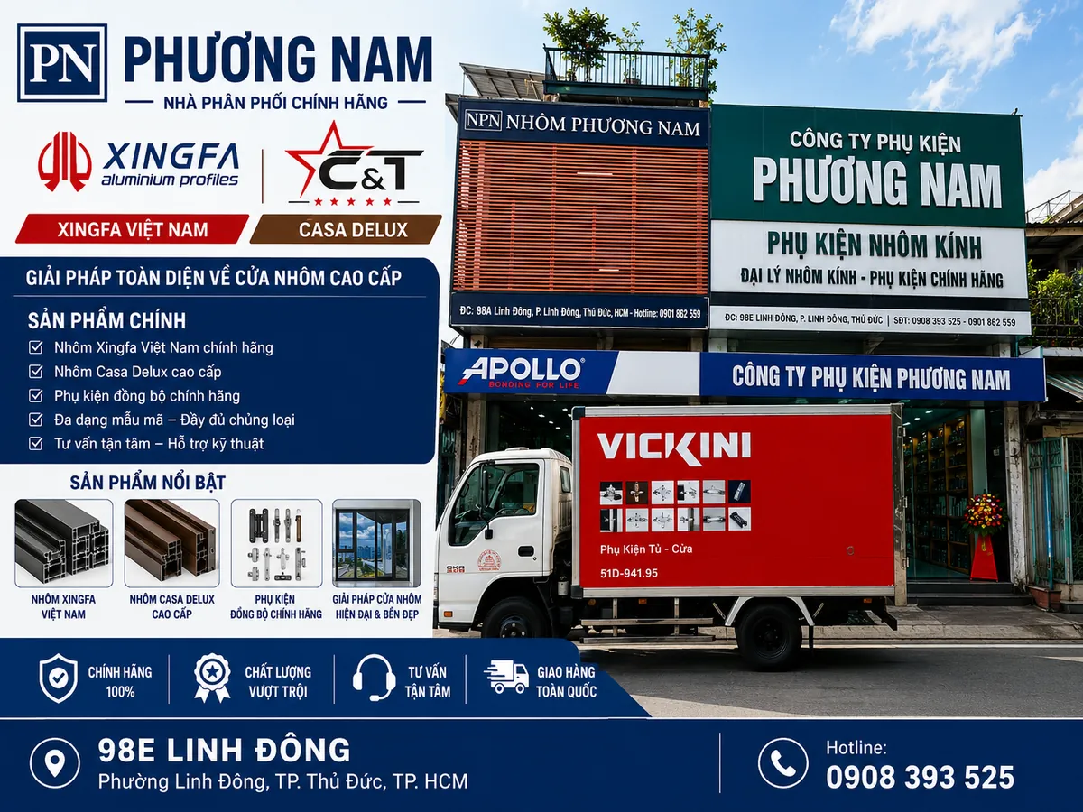 Phương Nam – Nhà Phân Phối Xingfa Việt Nam Và Casa Delux