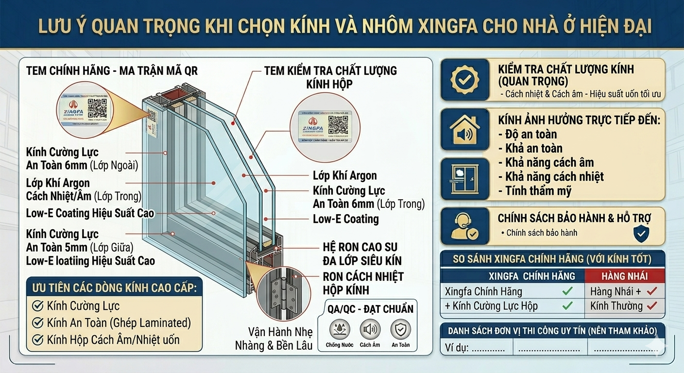 Cửa nhôm Xingfa hoàn thiện cho nhà phố TP.HCM