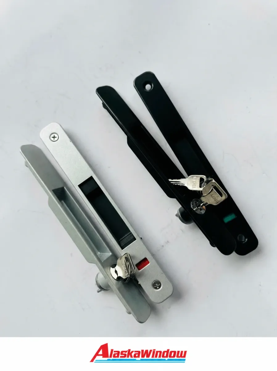 Hai bộ khóa cơ Kinlong với tay kéo và chìa khóa